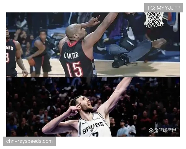 镜头捕捉：马刺队新秀与场边观战的传奇名宿蒂姆·邓肯交流